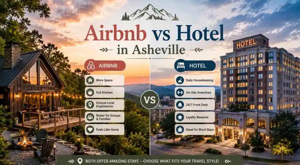 Airbnb vs Hotel in Asheville