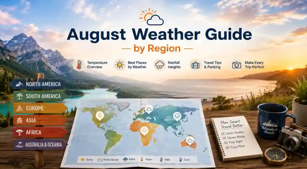 August Weather Guide by Region