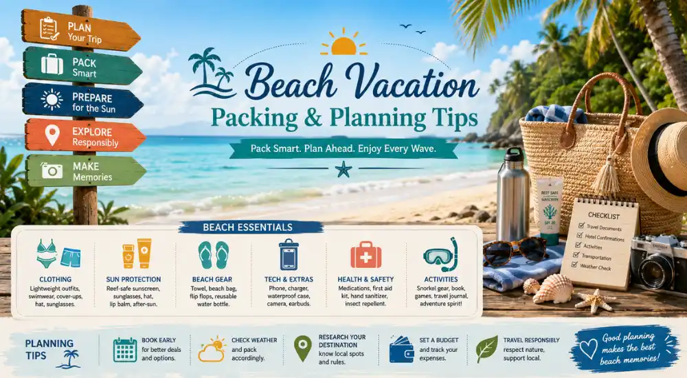 Beach Vacation Packing & Planning Tips