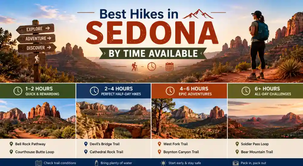 Best Hikes in Sedona by Time Available