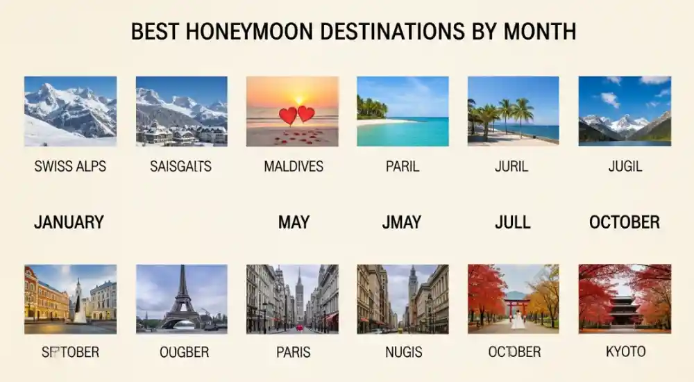 Best Honeymoon Destinations by Month