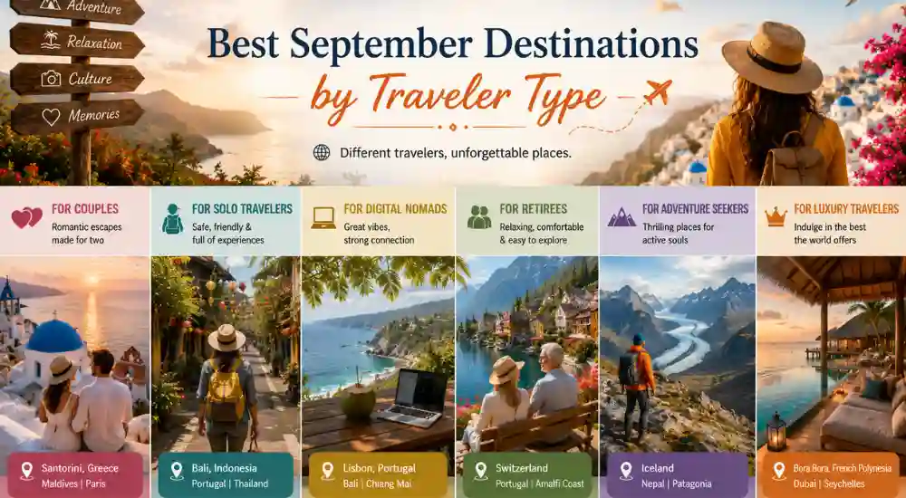 Best September Destinations by Traveler Type