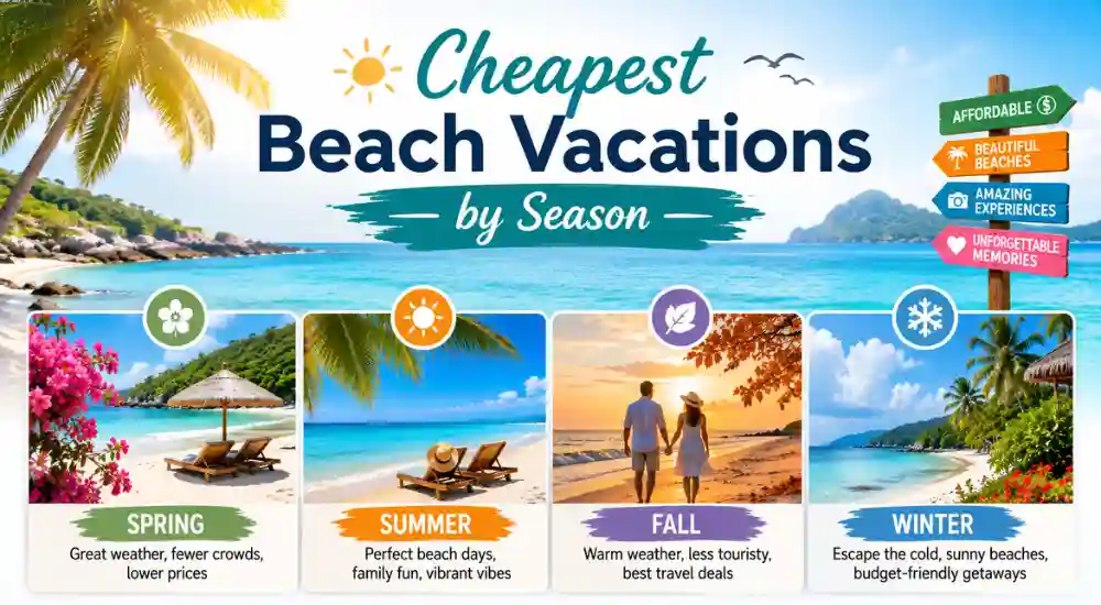 Cheapest Beach Vacations by Season