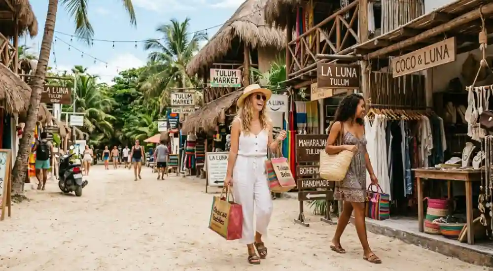 Go Shopping on Tulum Beach Road