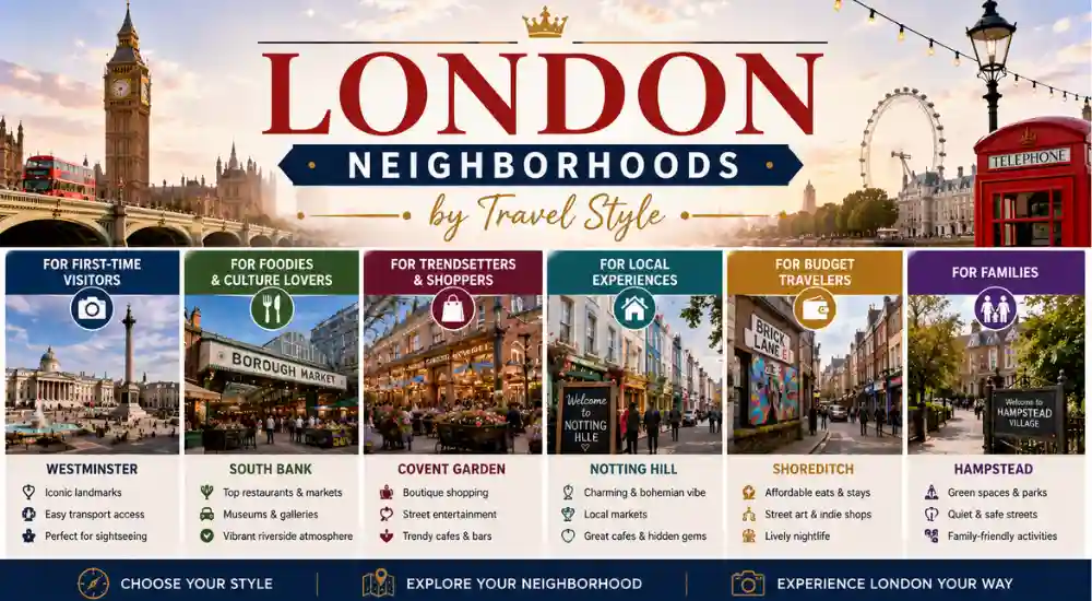 London Neighborhoods by Travel Style