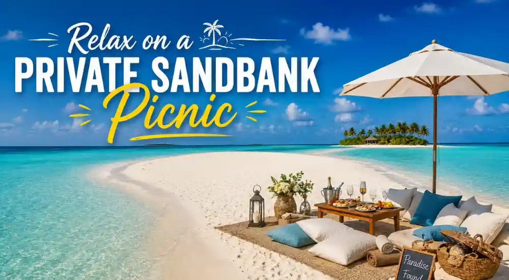Relax on a Private Sandbank Picnic