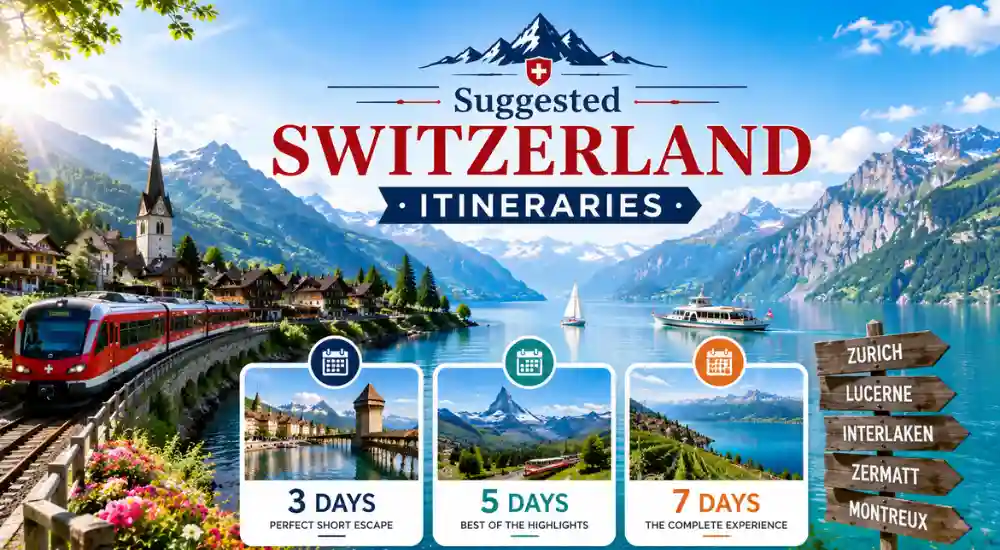 Suggested Switzerland Itineraries