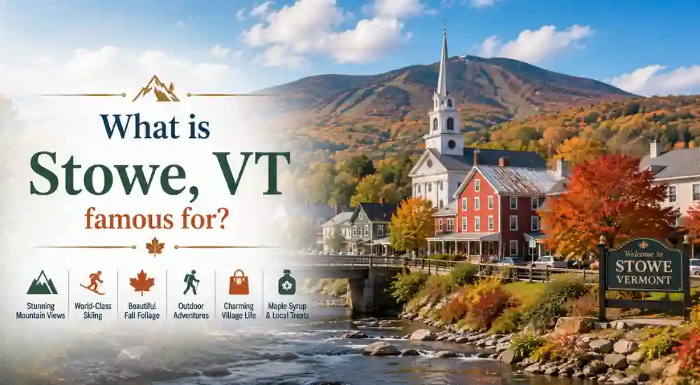 What is Stowe, VT famous for