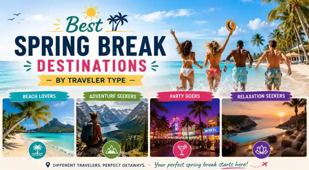 Best Spring Break Destinations by Traveler Type