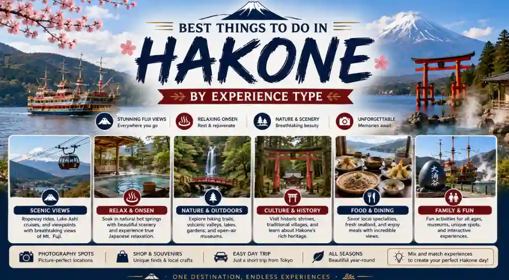 Best Things to Do in Hakone by Experience Type