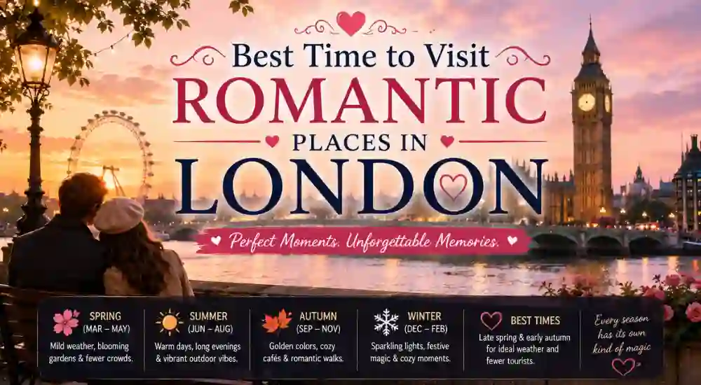 Best Time to Visit Romantic Places in London