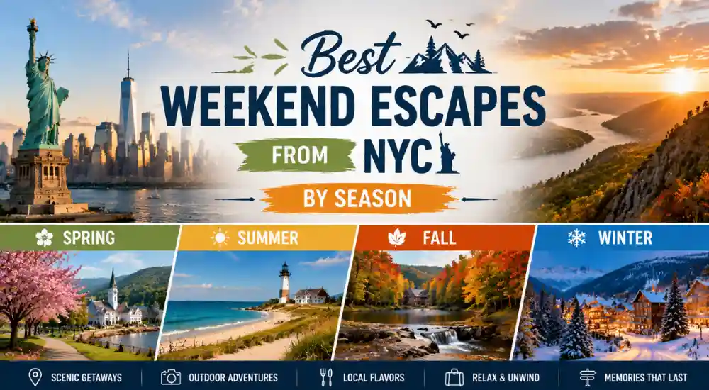 Best Weekend Escapes from NYC by Season