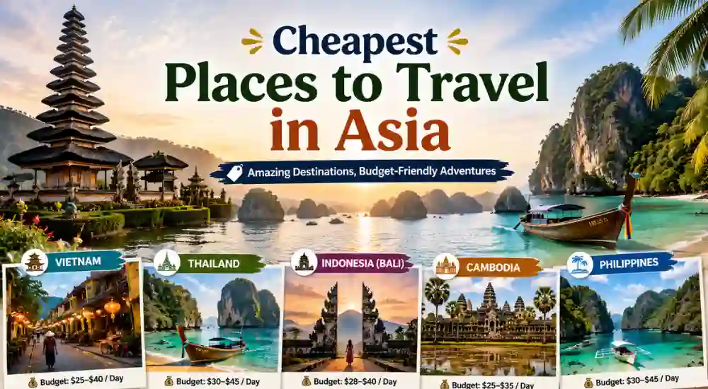 Cheapest Places to Travel in Asia