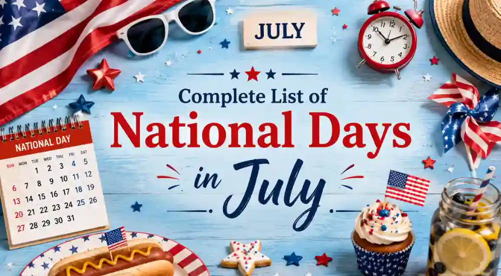 Complete List of National Days in July