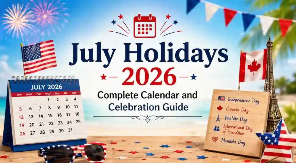 July Holidays 2026 Complete Calendar and Celebration Guide
