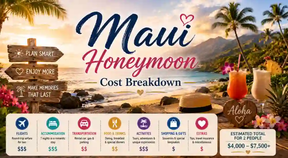 Maui Honeymoon Cost Breakdown