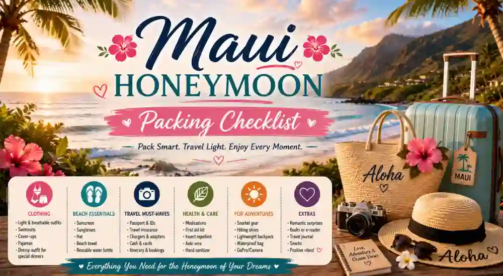 Maui Honeymoon Packing Checklist