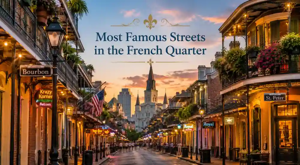 Most Famous Streets in the French Quarter