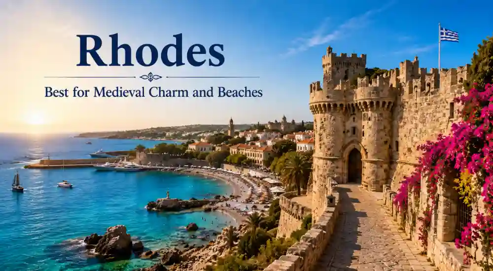 Rhodes – Best for Medieval Charm and Beaches