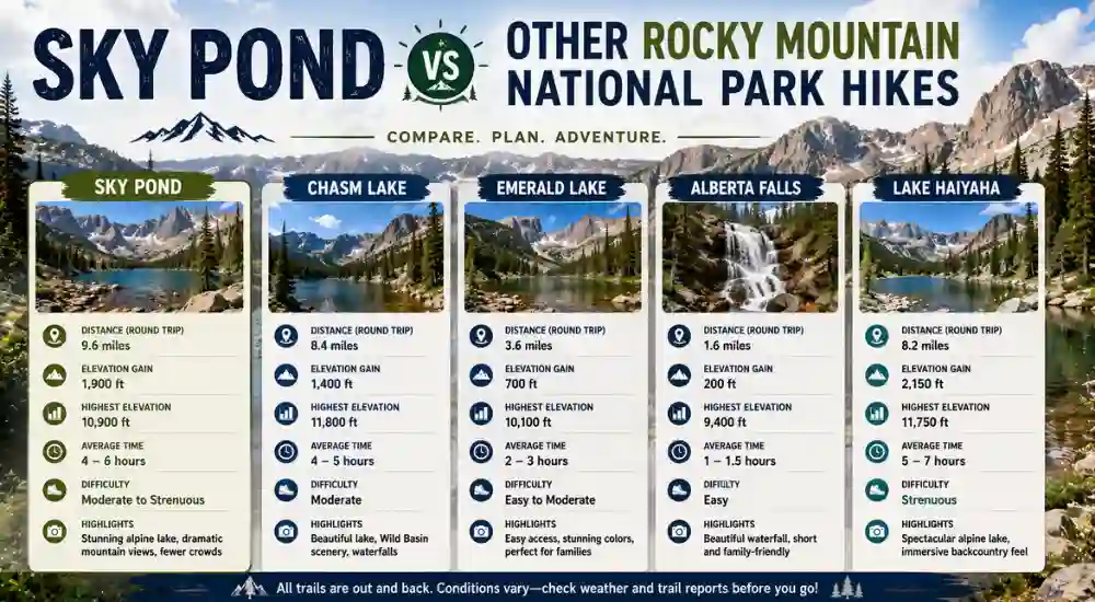 Sky Pond vs Other Rocky Mountain National Park Hikes