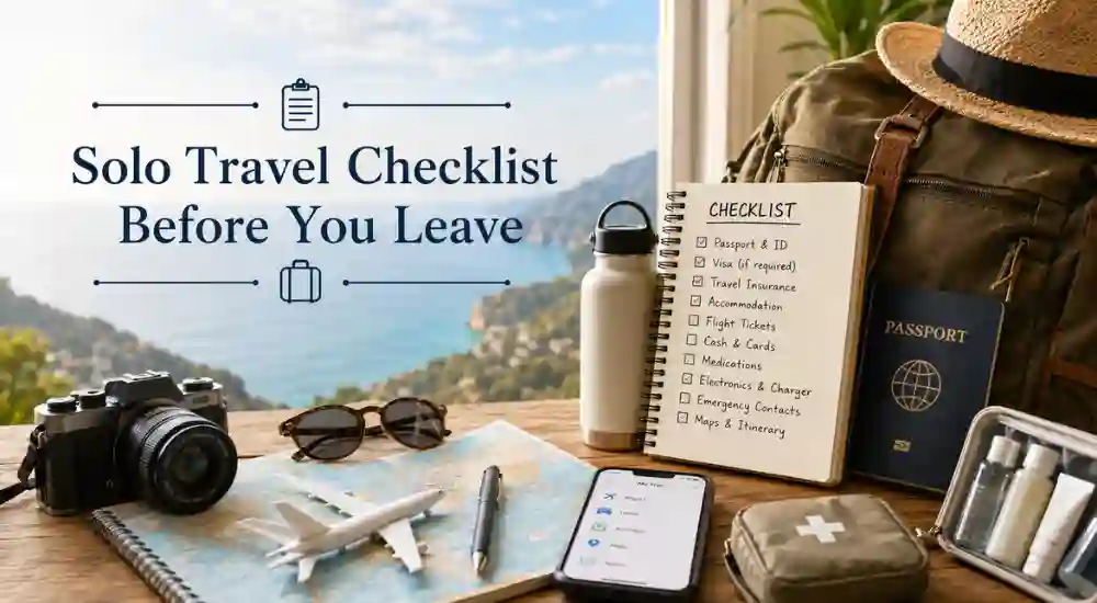 Solo Travel Checklist Before You Leave