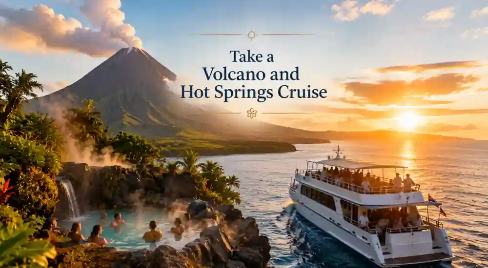 Take a Volcano and Hot Springs Cruise