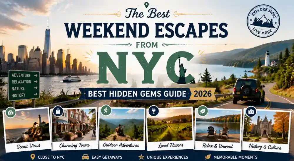 The Best Weekend Escapes from NYC Best Hidden Gems Guide 2026