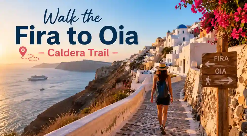 Walk the Fira to Oia Caldera Trail