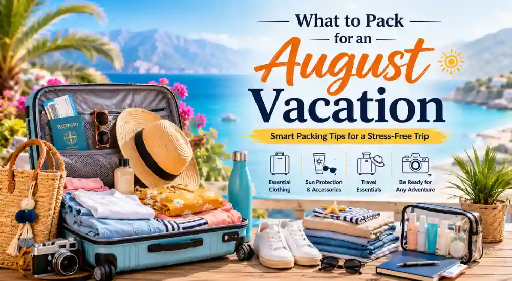 What to Pack for an August Vacation