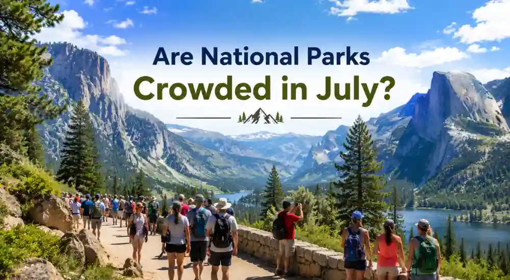 Are national parks crowded in July