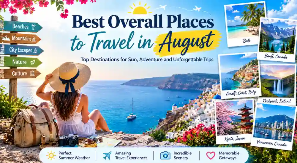 Best Overall Places to Travel in August
