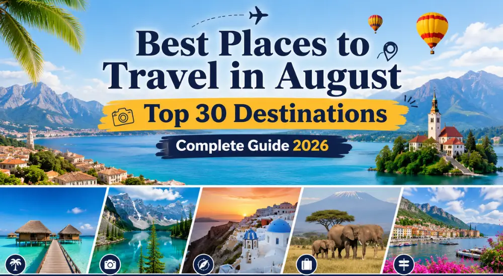 Best Places to Travel in August Top 30 Destinations Complete Guide 2026