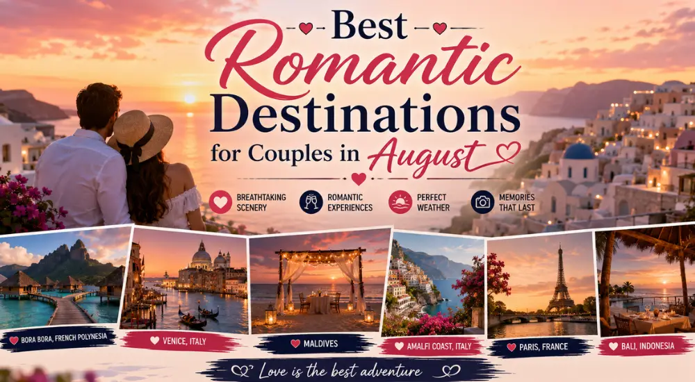 Best Romantic Destinations for Couples in August