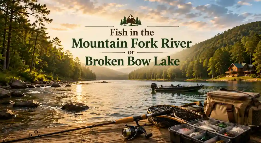 Fish in the Mountain Fork River or Broken Bow Lake