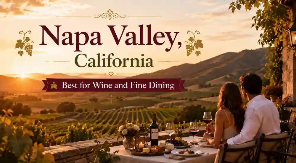 Napa Valley, California – Best for Wine and Fine Dining