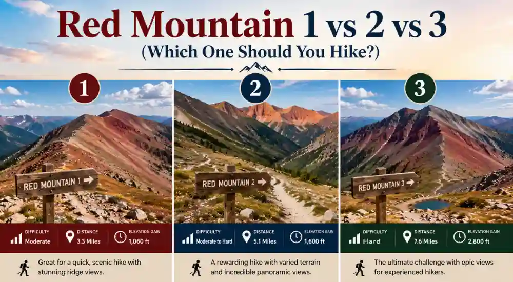 Red Mountain 1 vs 2 vs 3 (Which One Should You Hike_)