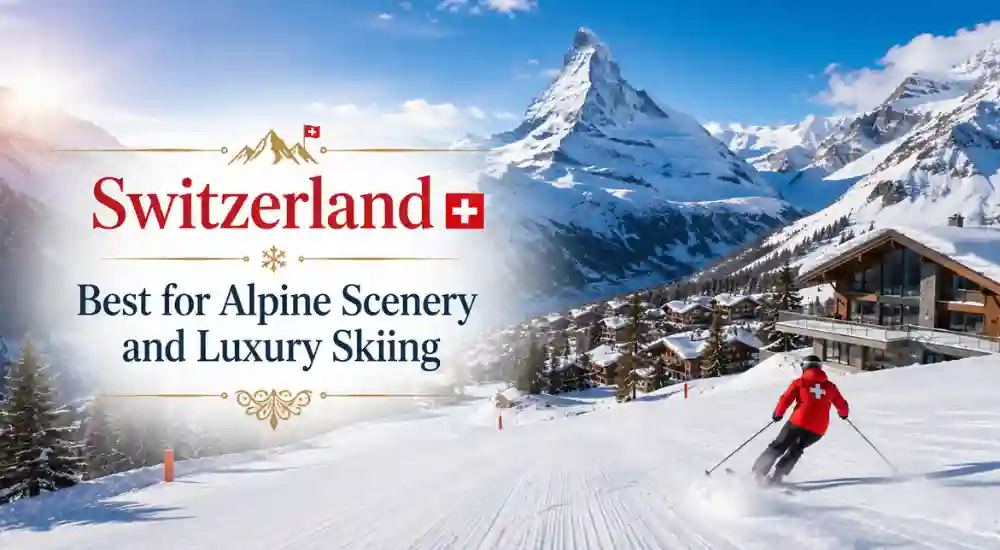 Switzerland — Best for Alpine Scenery and Luxury Skiing