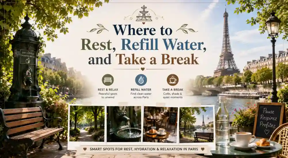 Where to Rest, Refill Water, and Take a Break