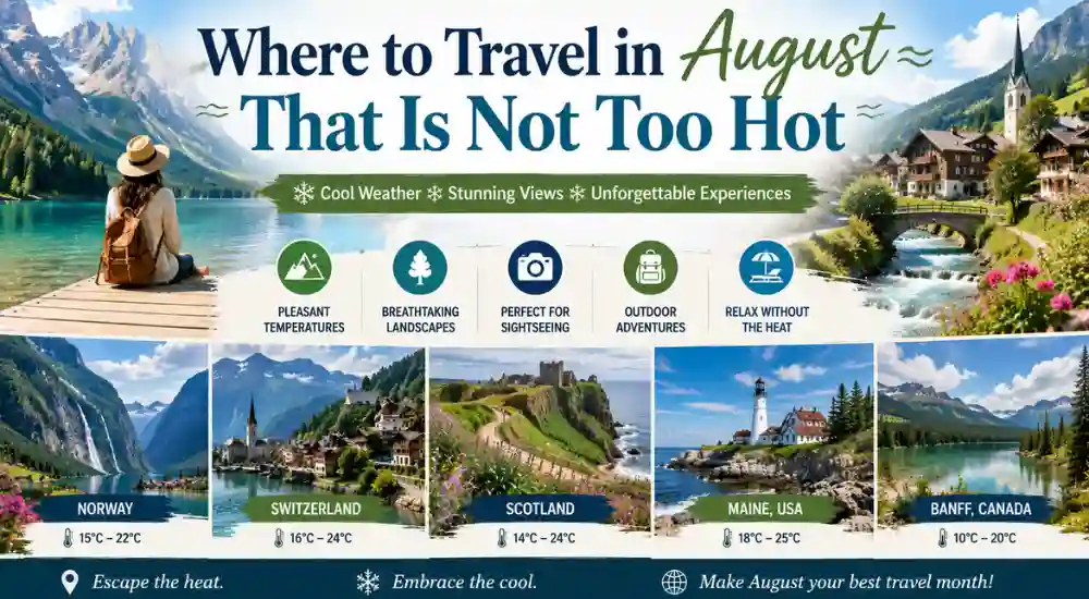 Where to Travel in August That Is Not Too Hot