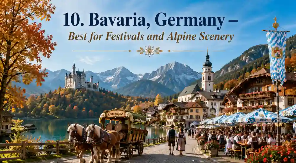 10. Bavaria, Germany — Best for Festivals and Alpine Scenery