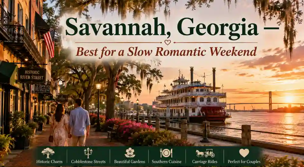 12. Savannah, Georgia — Best for a Slow Romantic Weekend