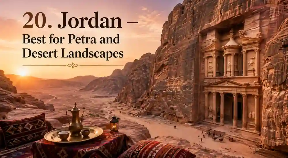 20. Jordan — Best for Petra and Desert Landscapes