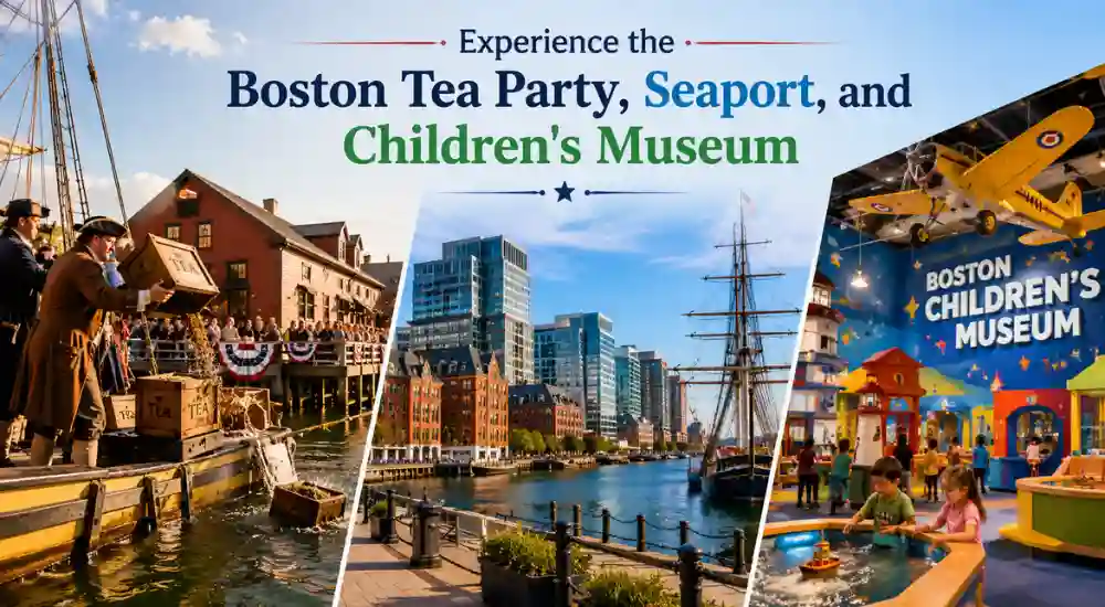 Experience the Boston Tea Party, Seaport, and Children's Museum