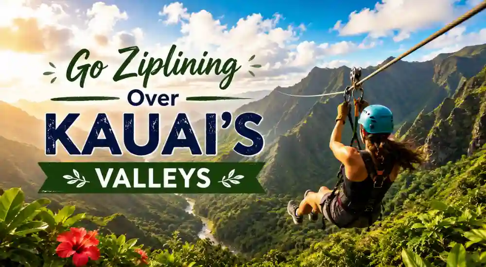 Go Ziplining Over Kauai's Valleys