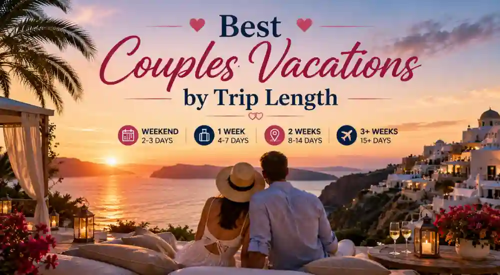 Best Couples Vacations by Trip Length