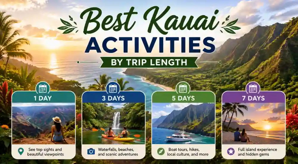 Best Kauai Activities by Trip Length