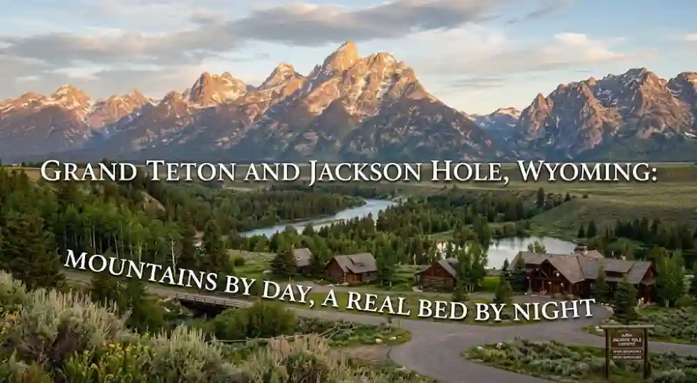 Grand Teton and Jackson Hole, Wyoming_ Mountains by Day, a Real Bed by Night