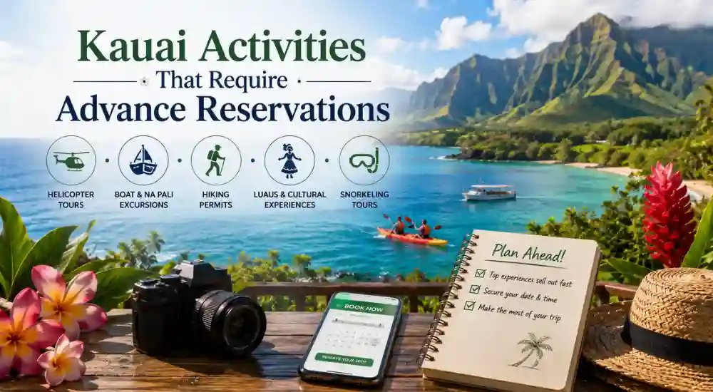 Kauai Activities That Require Advance Reservations