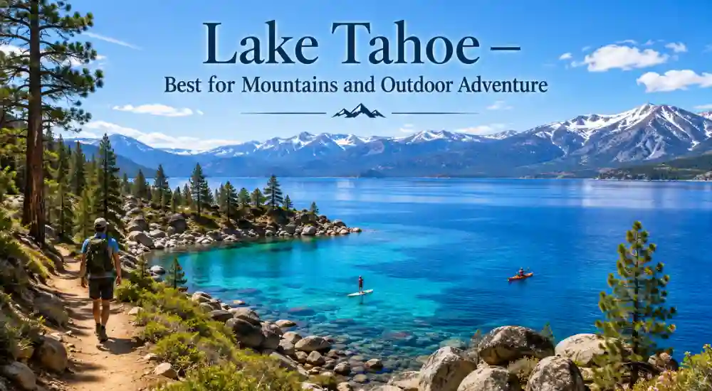 Lake Tahoe — Best for Mountains and Outdoor Adventure