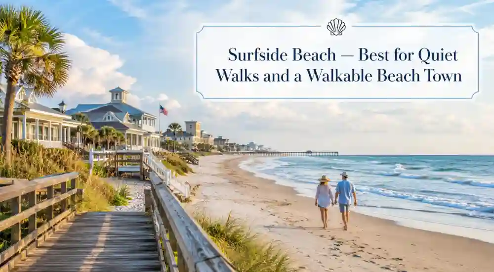 Surfside Beach — Best for Quiet Walks and a Walkable Beach Town